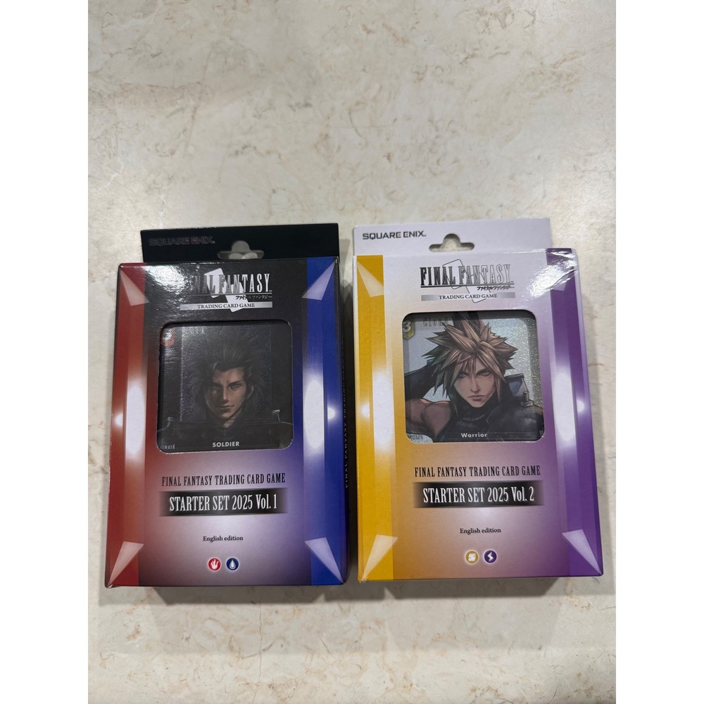 Square Enix Final Fantasy Trading Card Game Starter Set 2025 Vol.1 Vol.2‎ Sealed